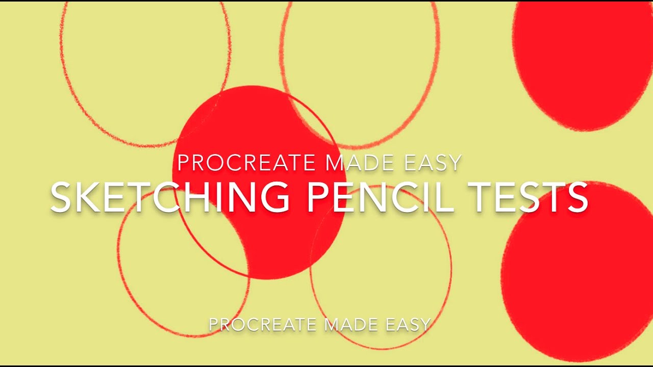 'Video thumbnail for Procreate - Test for Sketching Pencils - Procreate Made Easy'