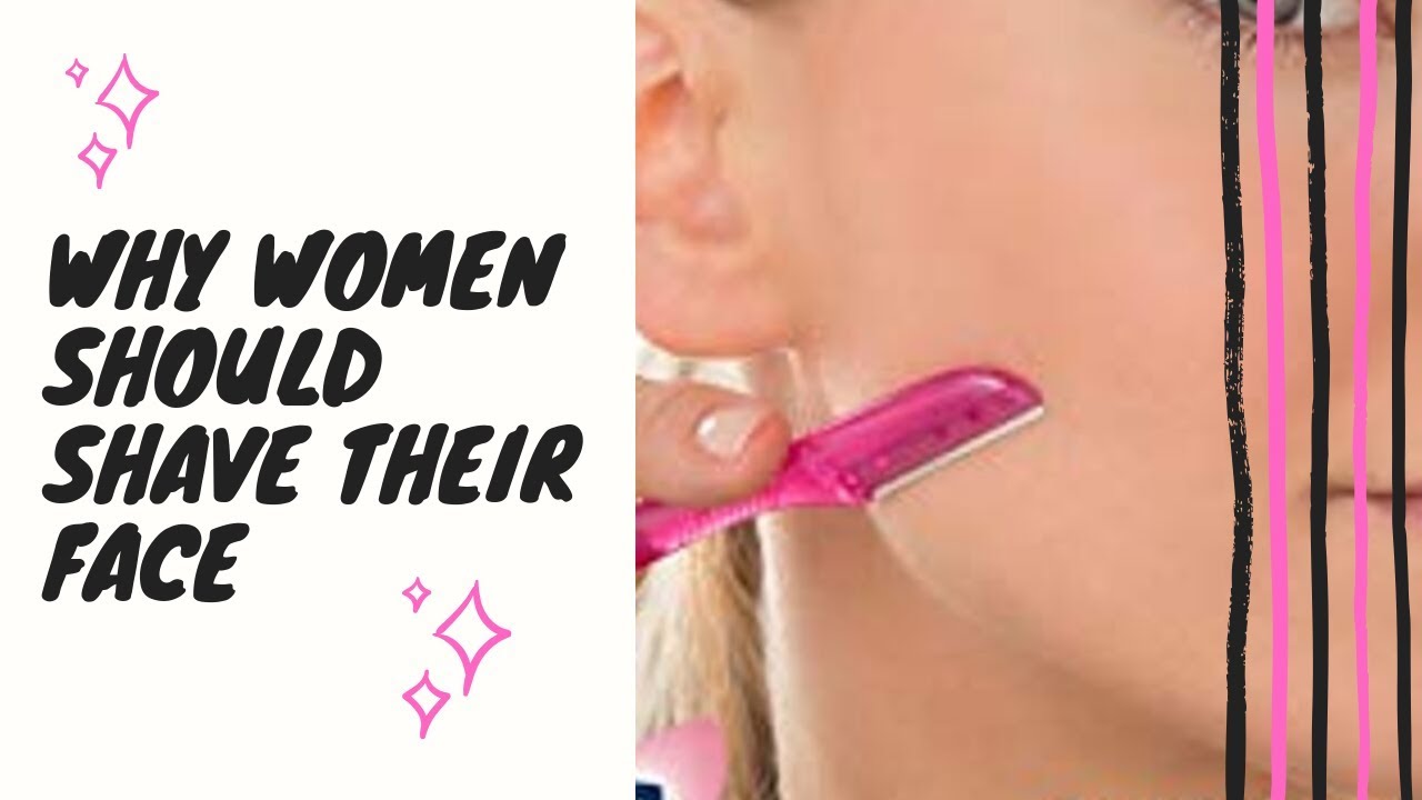 Video thumbnail for Woman face shaving|Advantages of face shaving with a razor