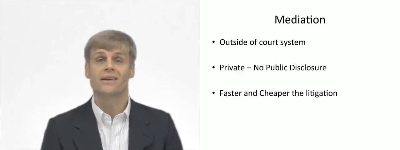 'Video thumbnail for Advantages of Mediation'