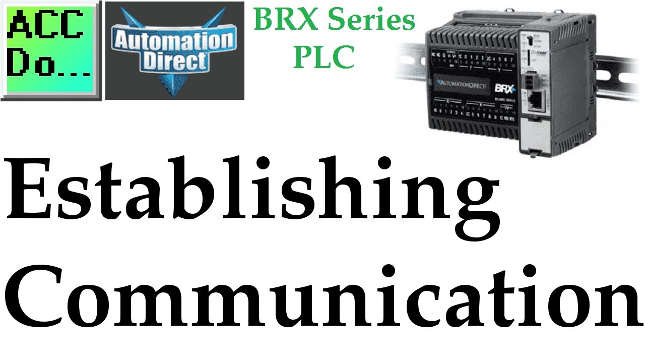 'Video thumbnail for BRX Do-More PLC Establishing Communication'