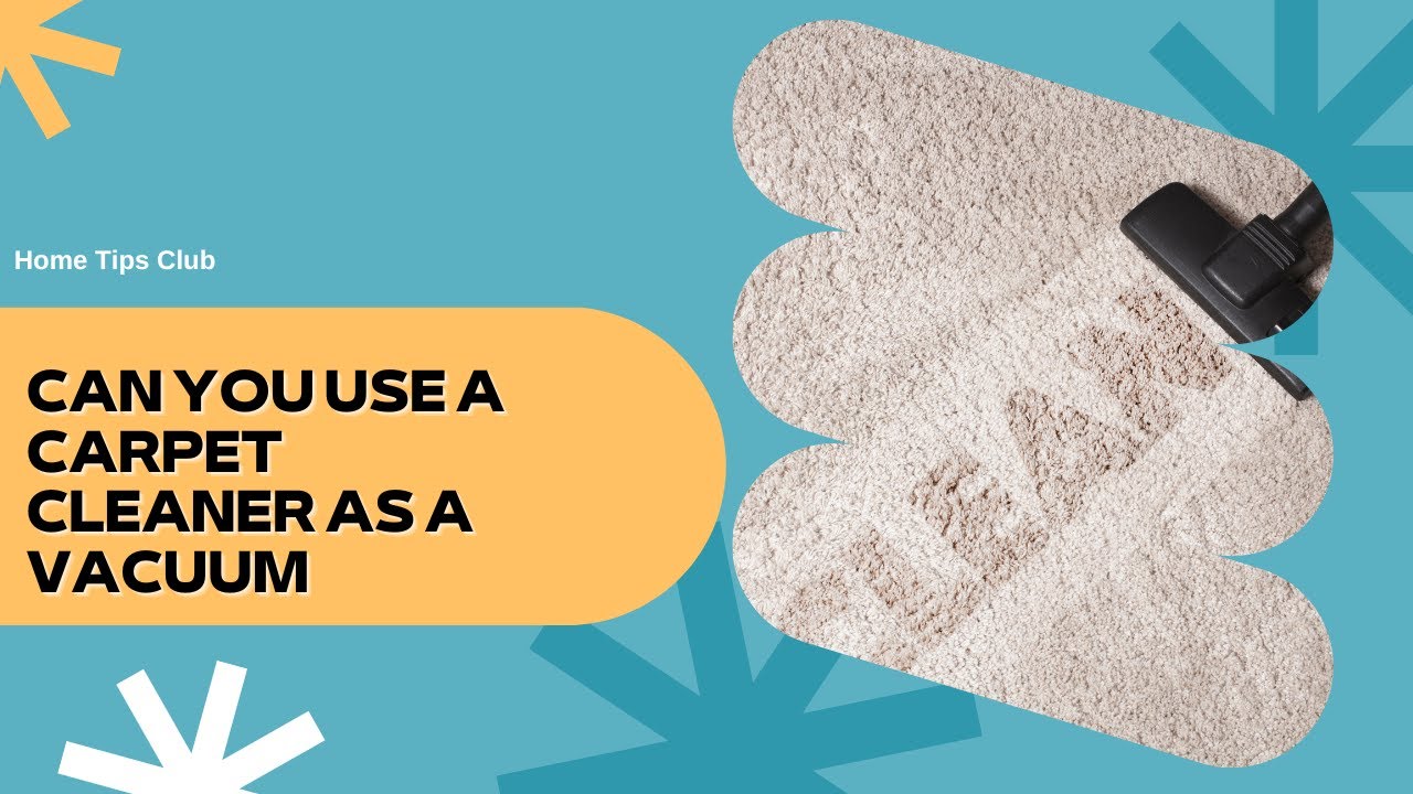 Video thumbnail for Can You Use a Carpet Cleaner As a Vacuum?