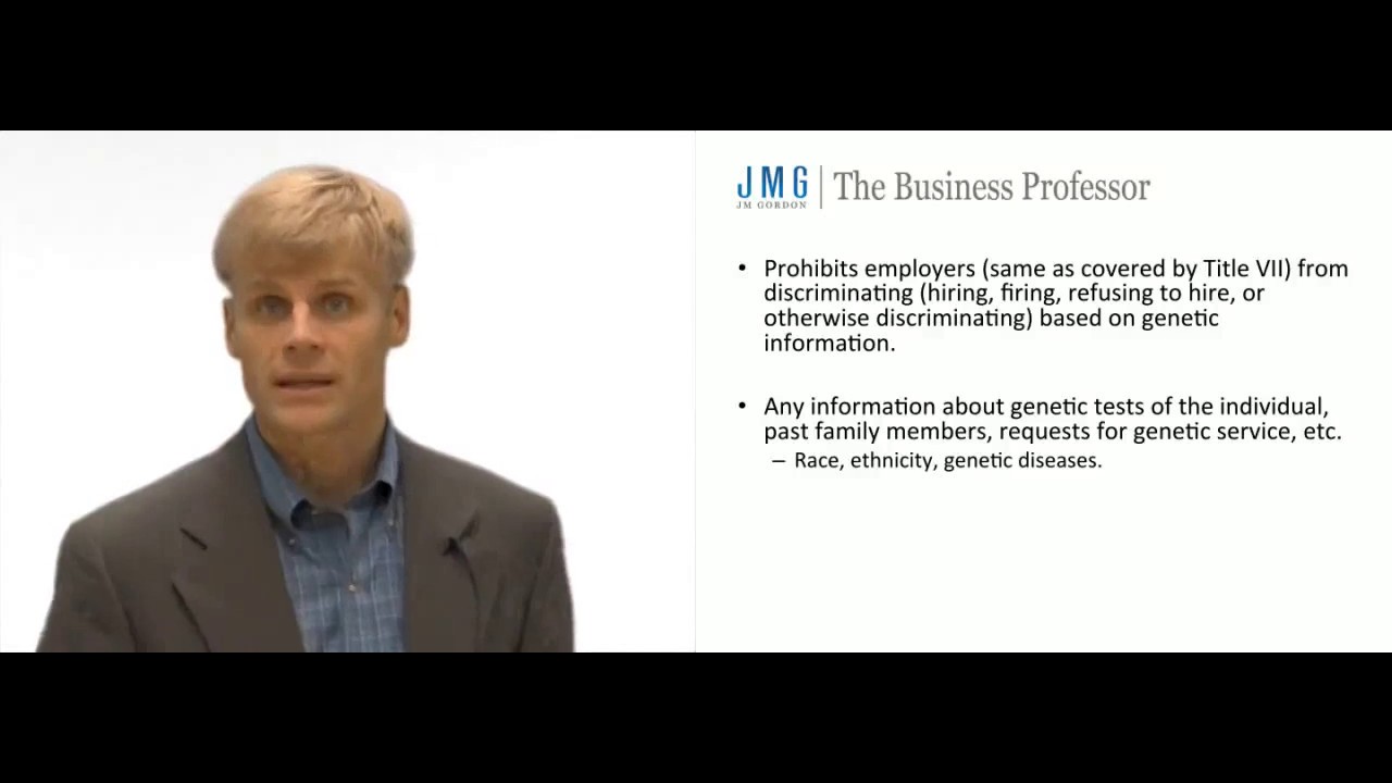 'Video thumbnail for Genetic Information Non-Discrimination Act'