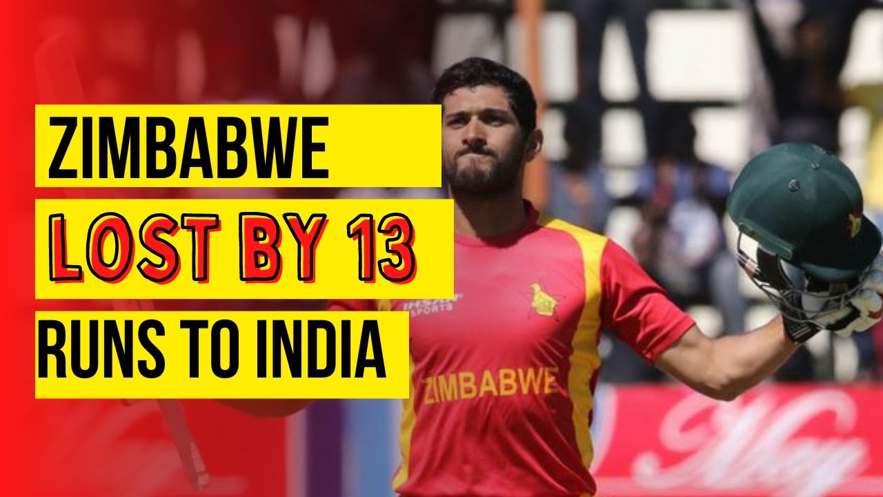 Video thumbnail for ZIMBABWE LOST BY 13 RUNS TO INDIA IN THE SERIES FINAL 22