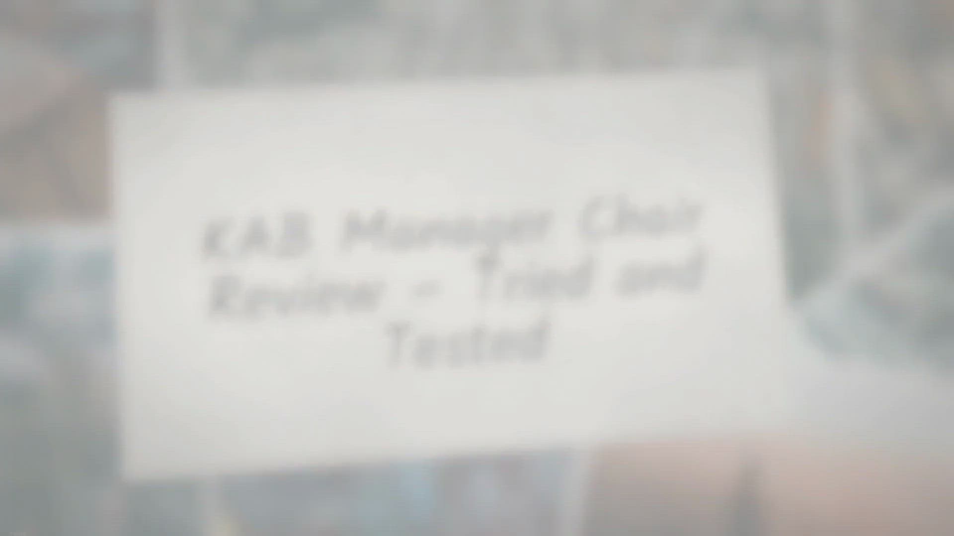 Video thumbnail for KAB Manager Chair Review – Tried & Tested