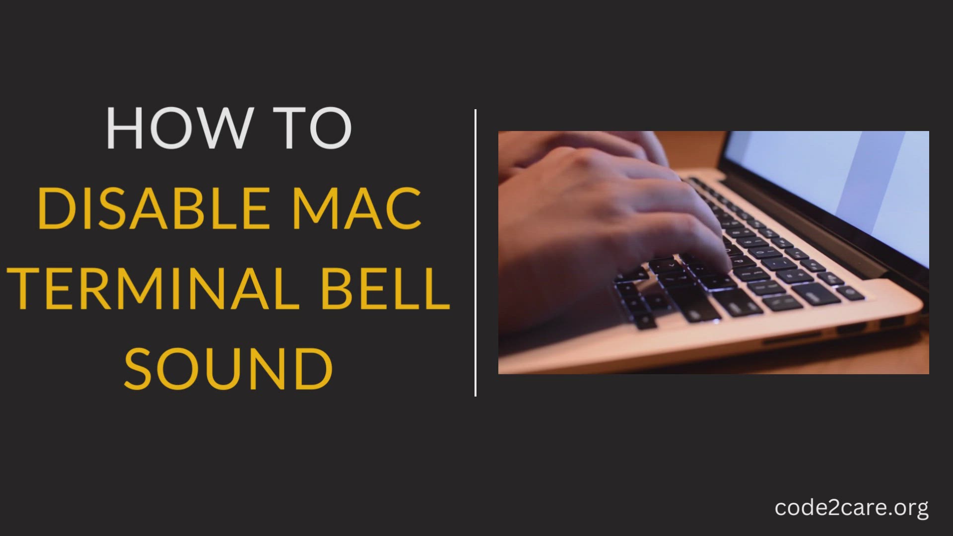 'Video thumbnail for How to Disable Mac Terminal Bell Sound'