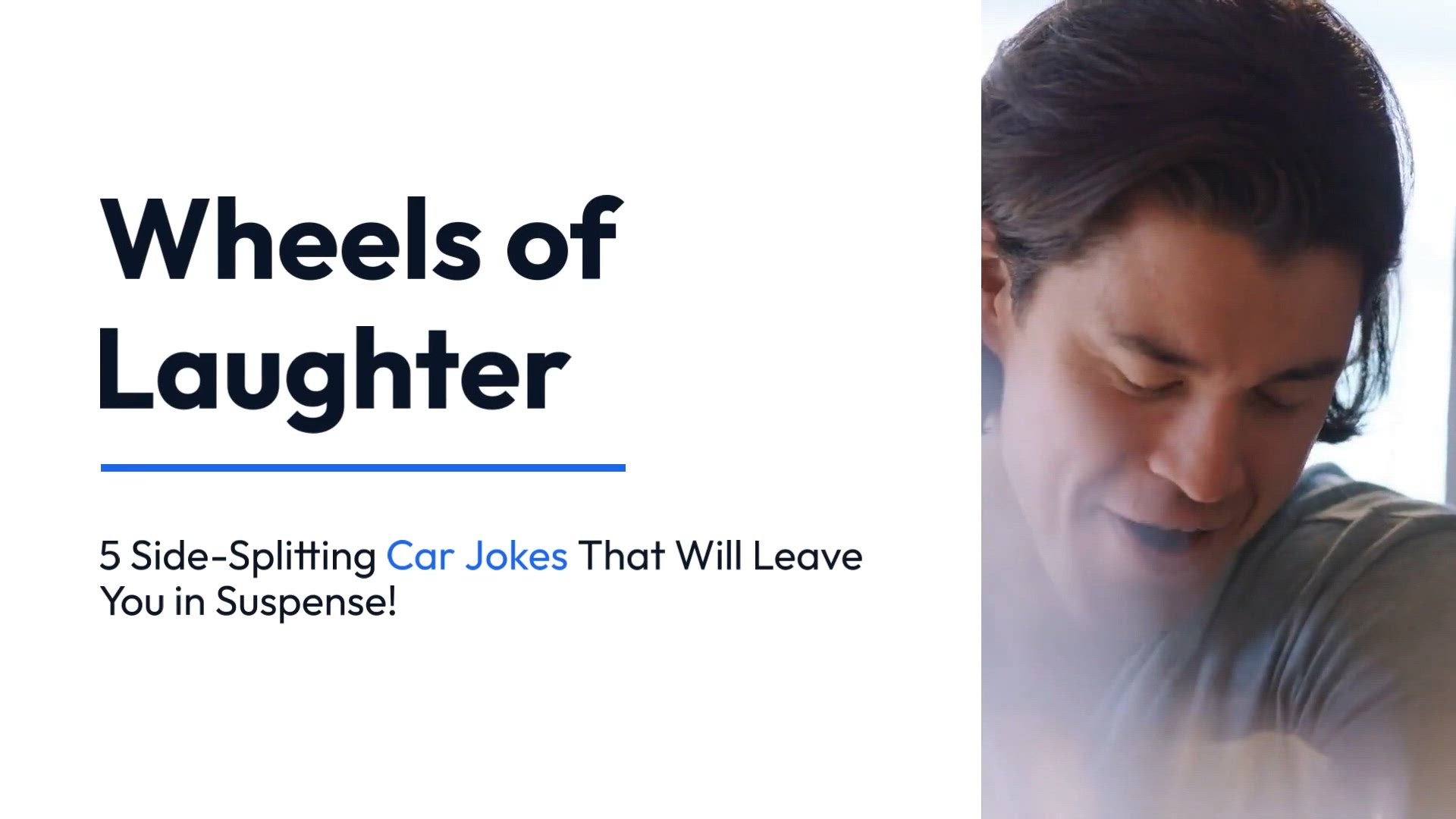 'Video thumbnail for Wheels of Laughter: 5 Side-Splitting Car Jokes That Will Leave You in Suspense!"'