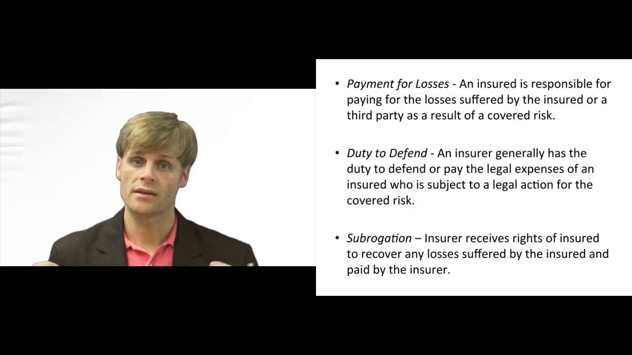 'Video thumbnail for Duties of an Insurer'