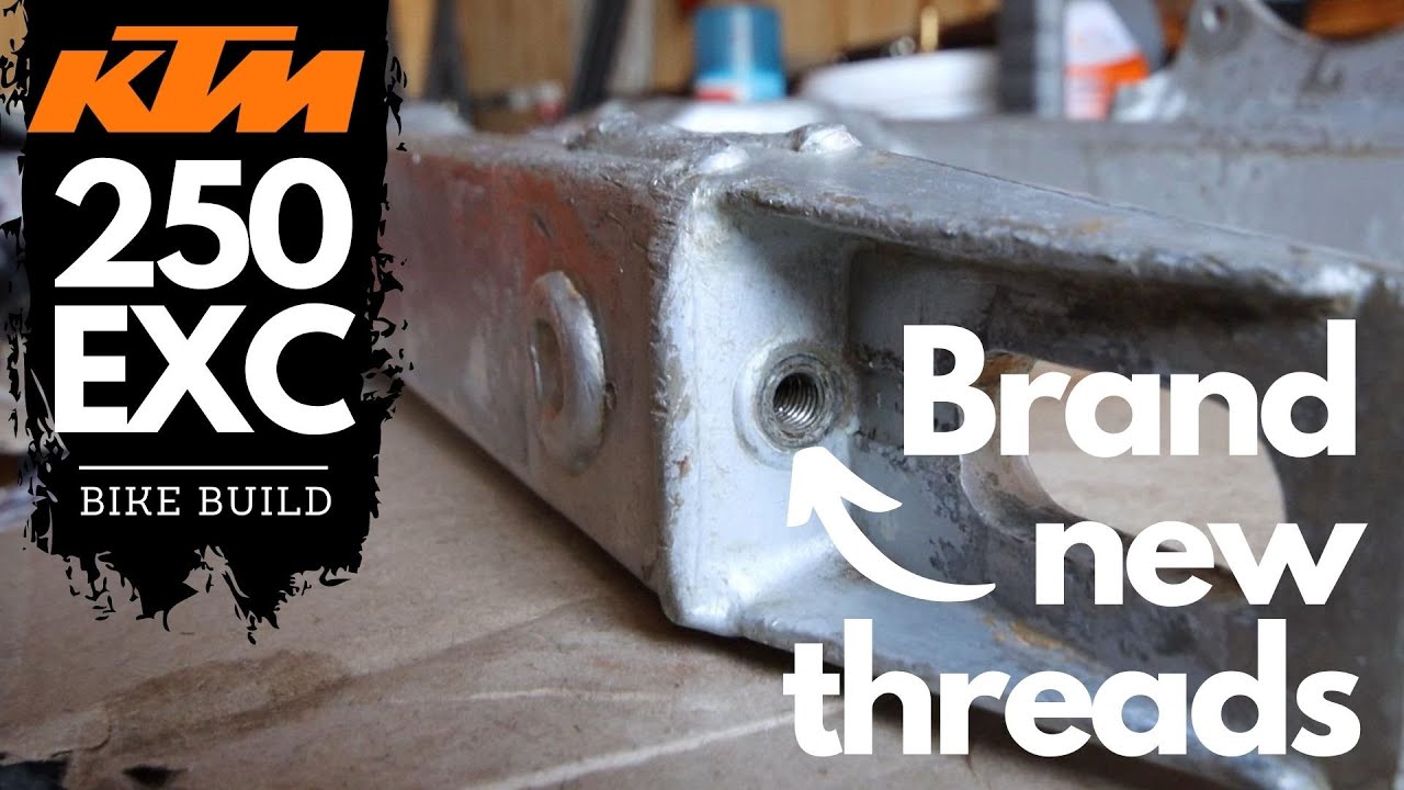 Video thumbnail for 4 Tricks on How to Fix a Stuck or Broken Bolt in Motorcycle Swingarm | KTM 250 EXC Bike Build Ep.3