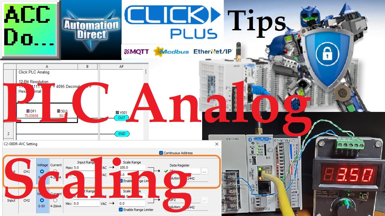 'Video thumbnail for Click / Click PLUS PLC Analog Scaling'