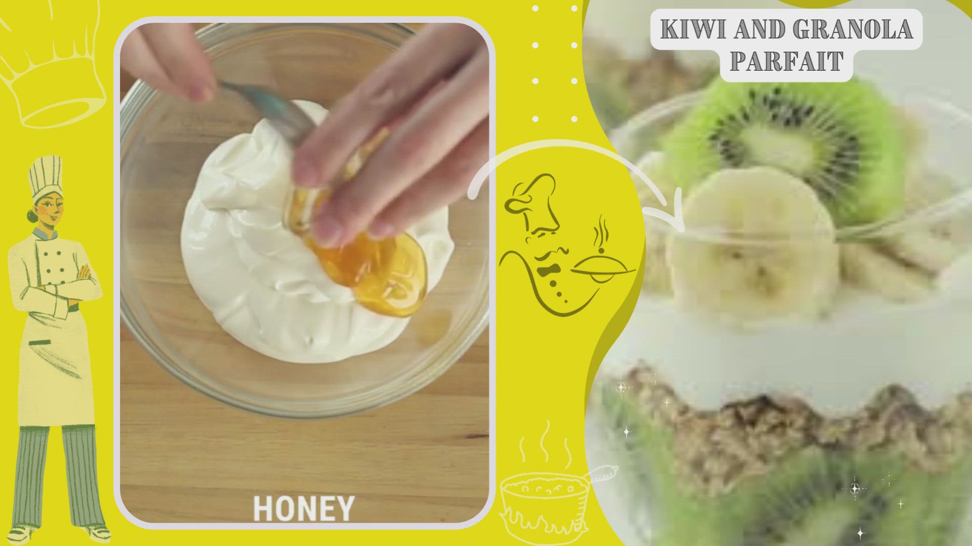 Video thumbnail for Kiwi And Granola Parfait