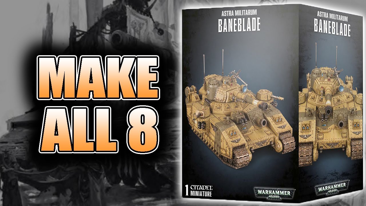 'Video thumbnail for Make 8 Tanks In One Kit: 40k Baneblade Unboxing & Build'