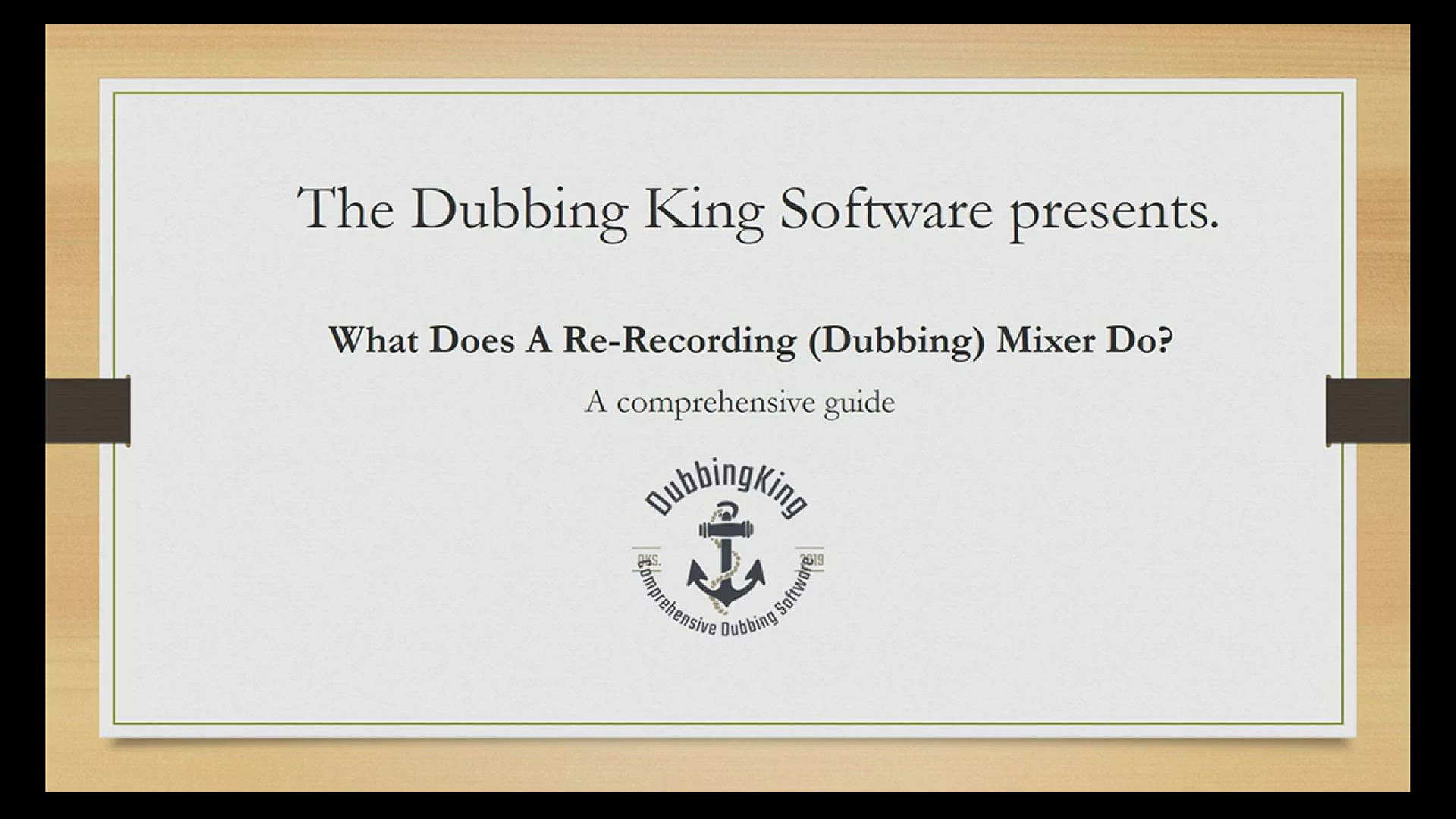 'Video thumbnail for What Does A Re-Recording (Dubbing) Mixer (Film and TV) Do? (Case Study)'
