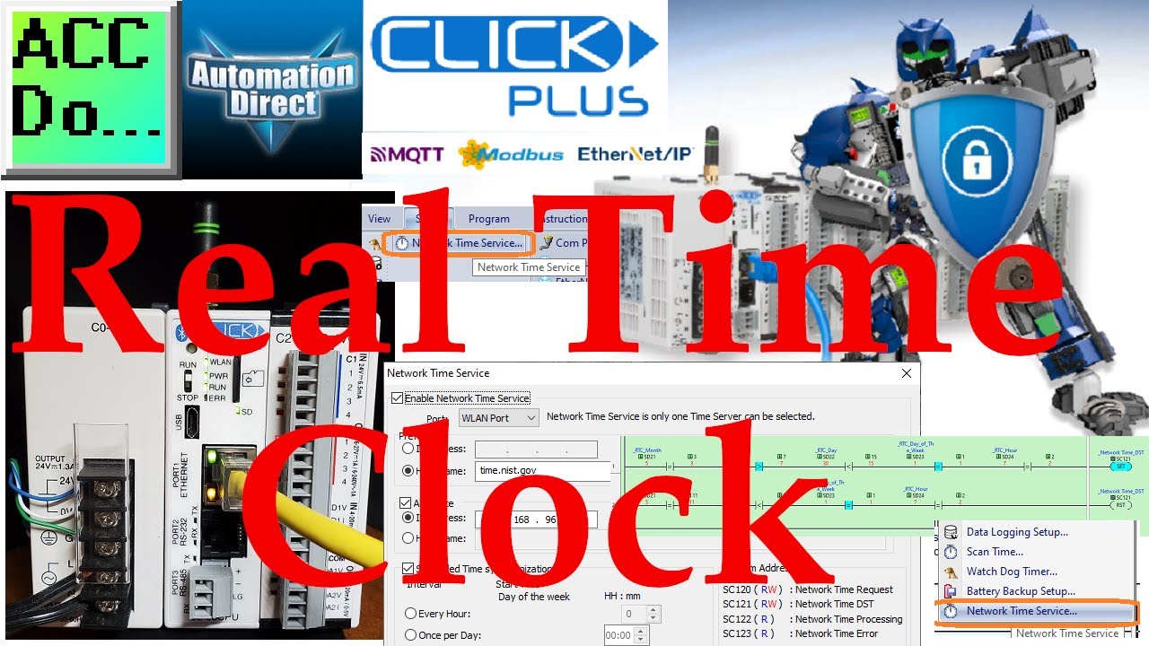 'Video thumbnail for Click Plus PLC Real-Time Clock'