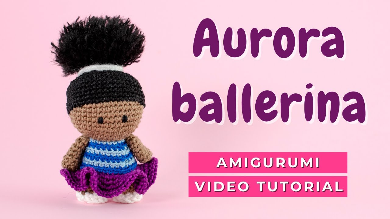 Video thumbnail for HOW TO CROCHET A DOLL. Amigurumi pattern video tutorial for beginners