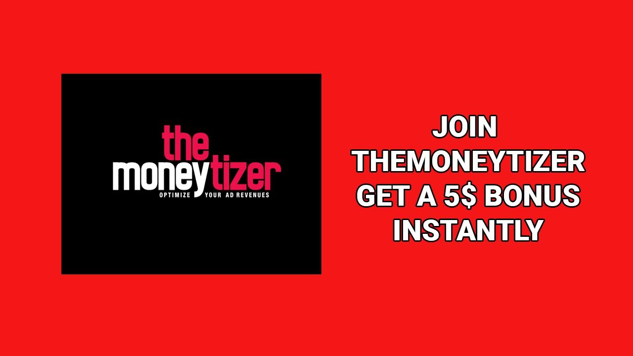 Video thumbnail for TheMoneytizer Best AdSense Alternative Join TheMoneytizer And Get 5$ Instant Gift