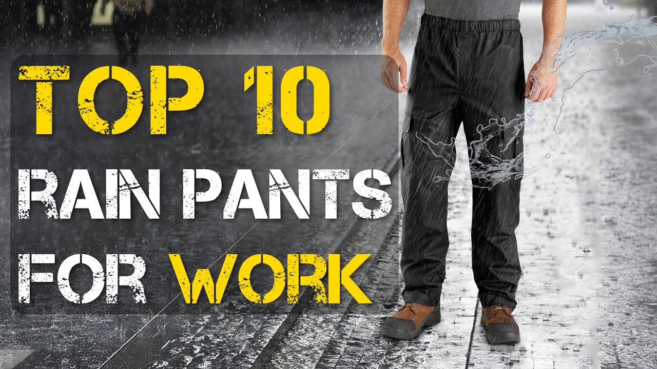 Video thumbnail for Top 10 Best Rain Pants for Work