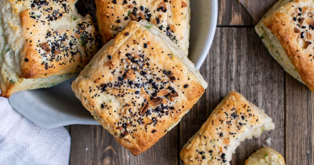 Video thumbnail for Everything bagel scallion biscuits