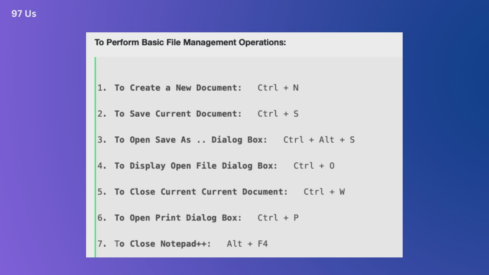 'Video thumbnail for 97 Useful Notepad++ Keyboard Shortcuts'