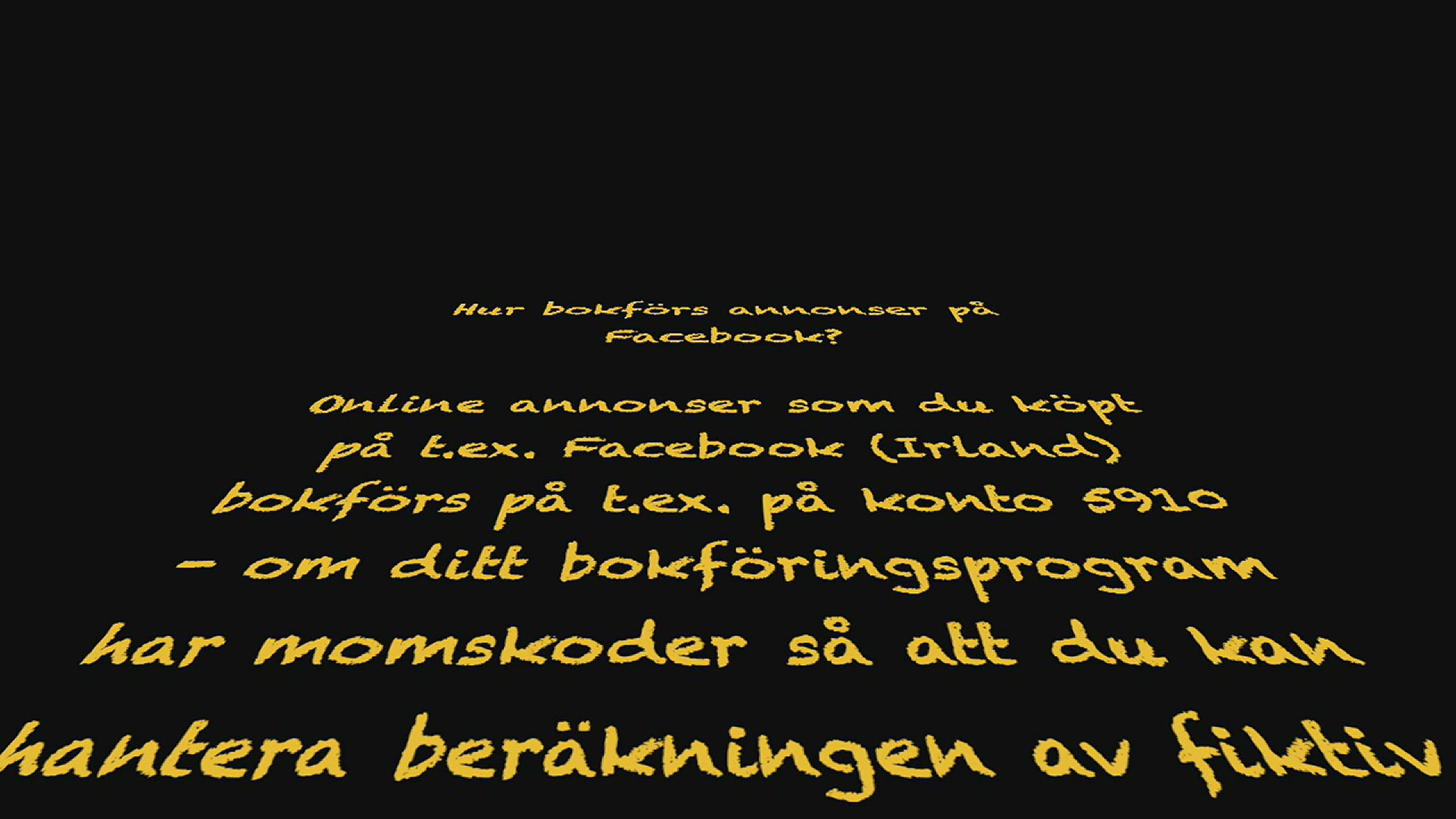 Video thumbnail for Bokföra Facebook Ads