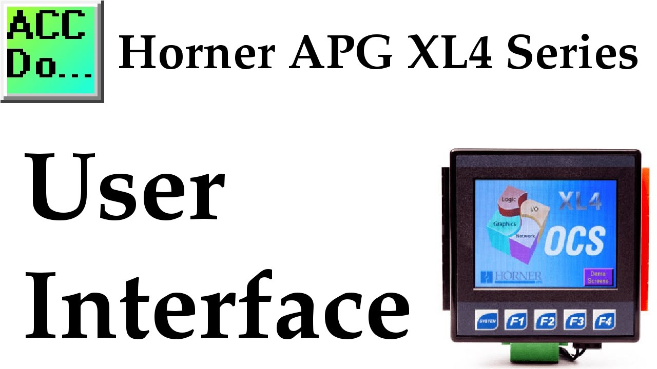 'Video thumbnail for Horner XL4 PLC User Interface - All In One'