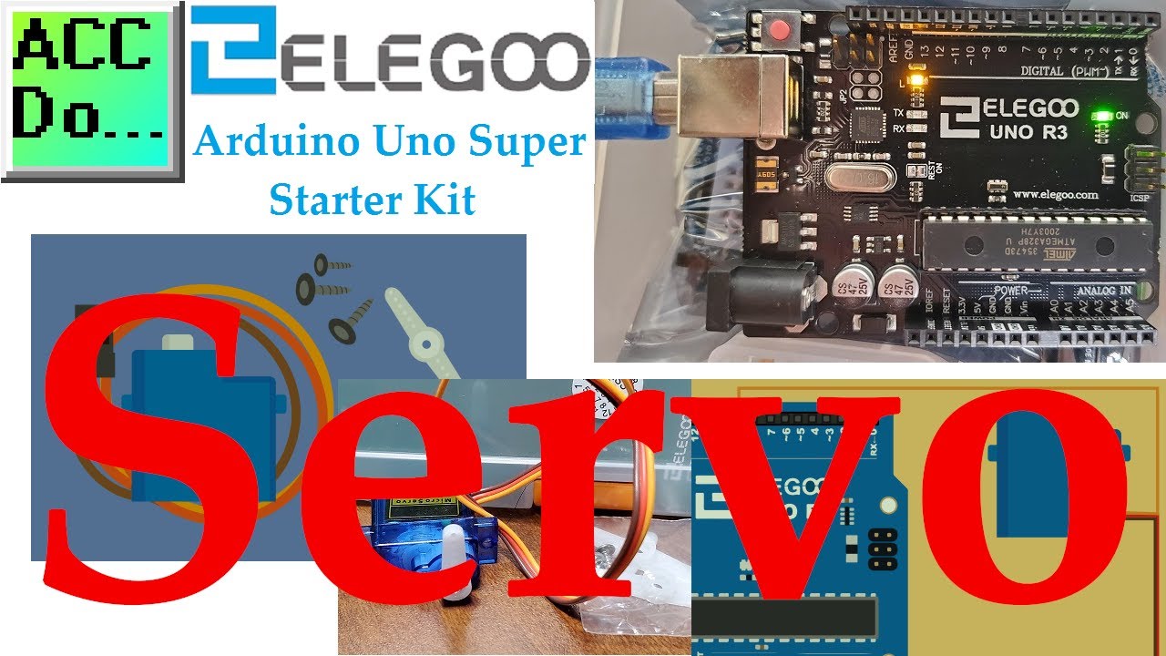 'Video thumbnail for Arduino Uno Super Starter Kit Servo'