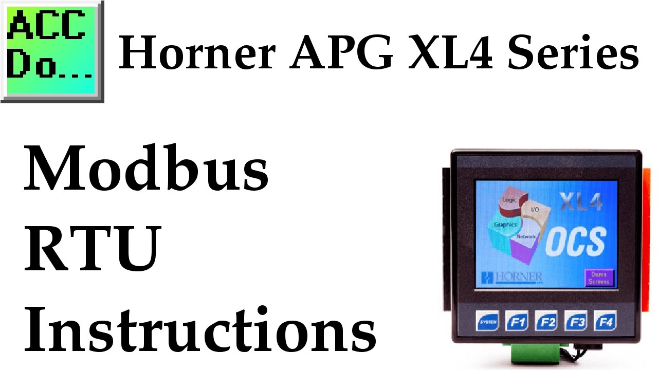 'Video thumbnail for Horner XL4 PLC HMI Modbus RTU Instructions'