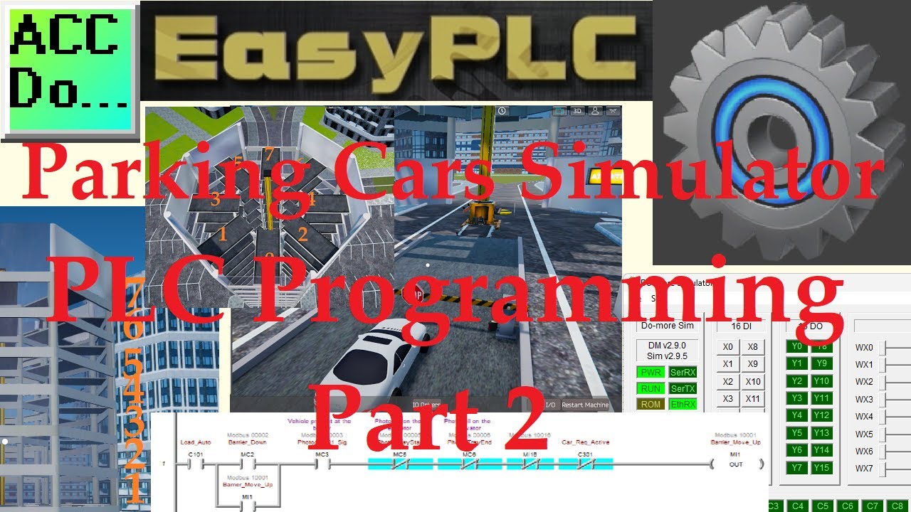 'Video thumbnail for Parking Cars Simulator PLC Programming Part 2'