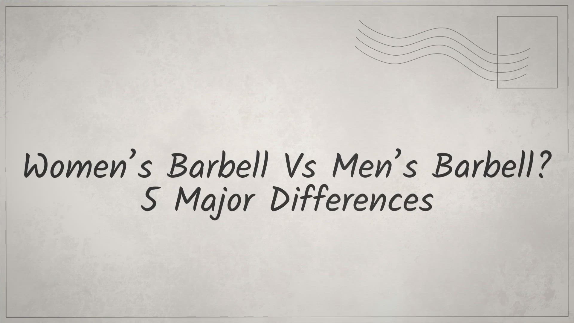 'Video thumbnail for Women's Barbell Vs Men's Barbell? 5 Major Differences'