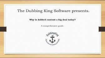 'Video thumbnail for Why Is Dubbed Content A Big Deal Today (Case Study)'