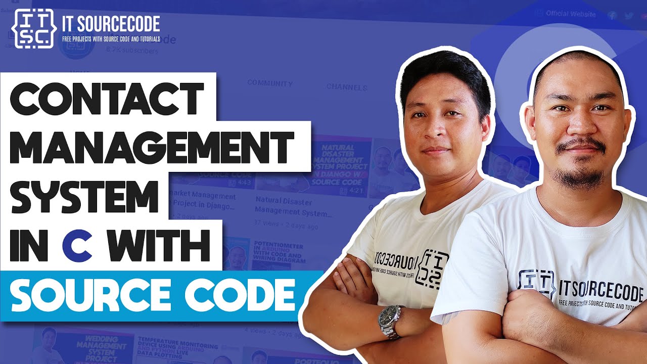 'Video thumbnail for Contact Management System in C with Source Code | C Projects with Source Code'