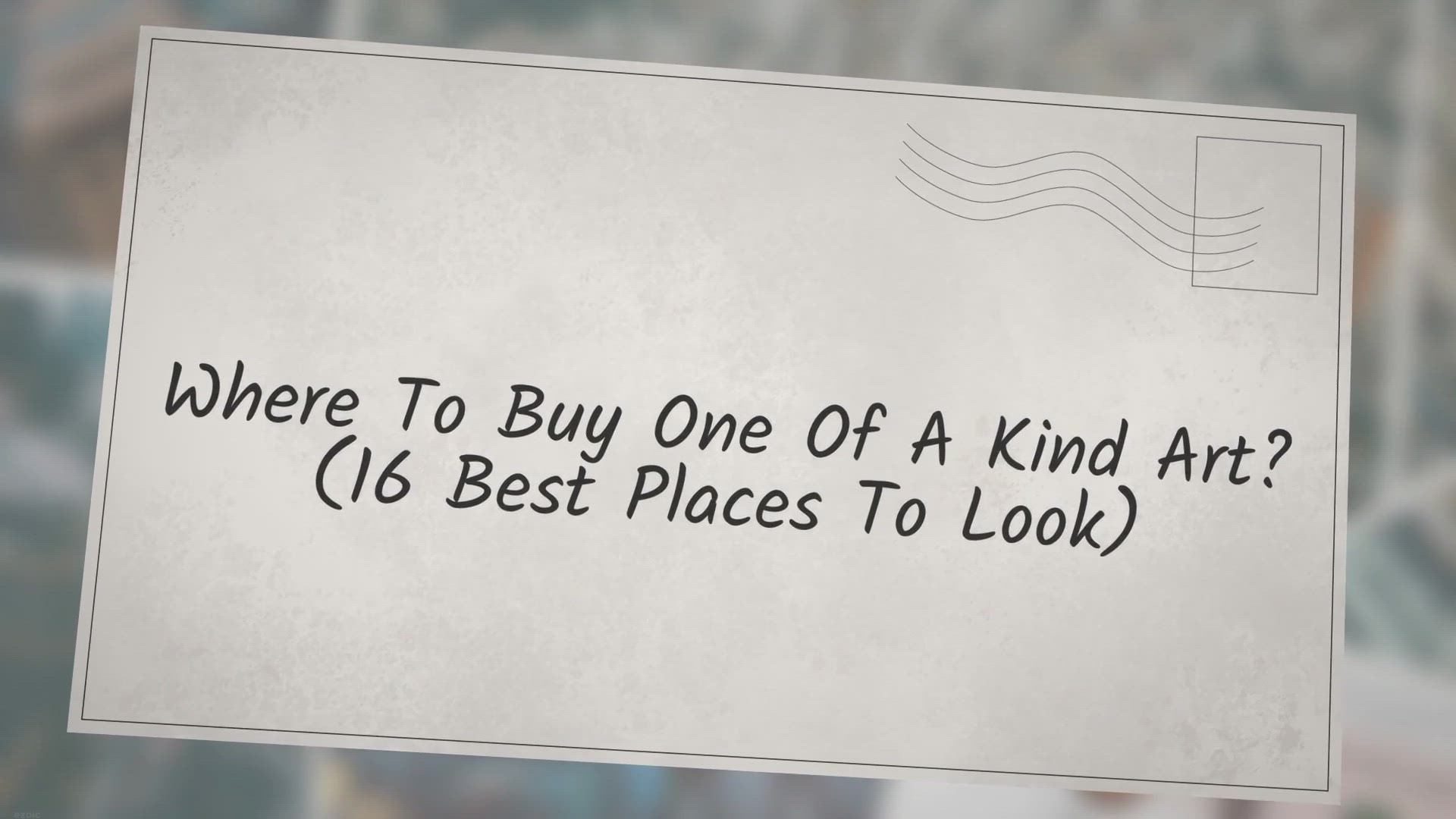 Video thumbnail for Where To Buy One Of A Kind Art? (16 Best Places To Look)