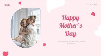 'Video thumbnail for Mother's day presentation template by mslides'