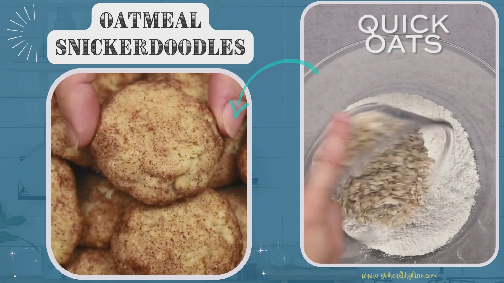 Video thumbnail for Oatmeal Snickerdoodles