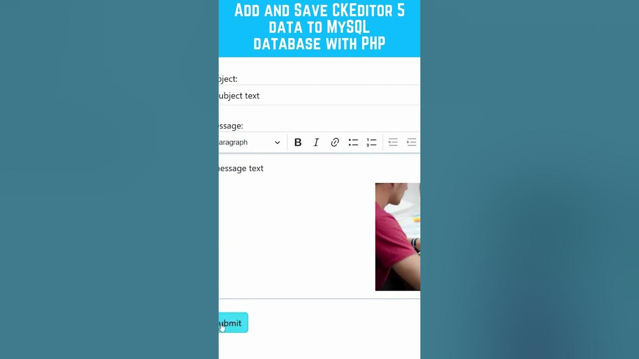 Video thumbnail for Add and Save CKEditor 5 data to MySQL database with PHP