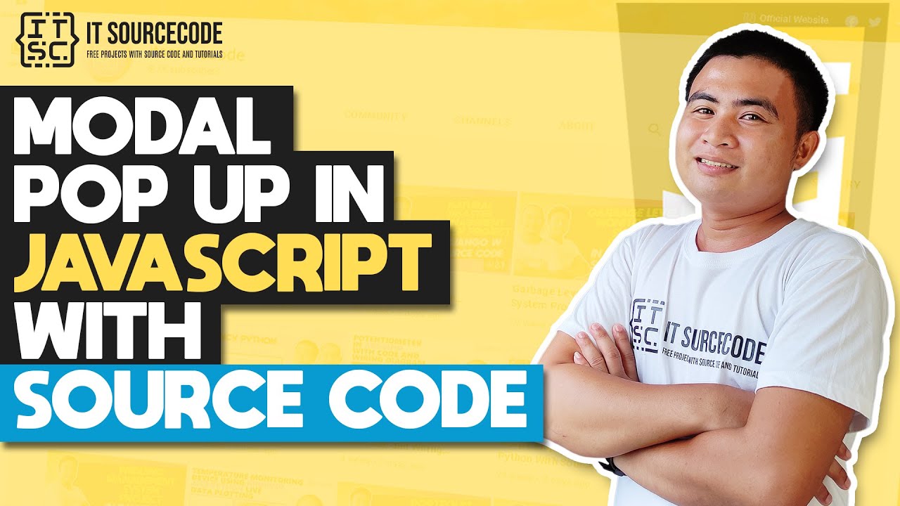 'Video thumbnail for Modal Pop-up in JavaScript with Source Code | JavaScript Projects with Source Code'