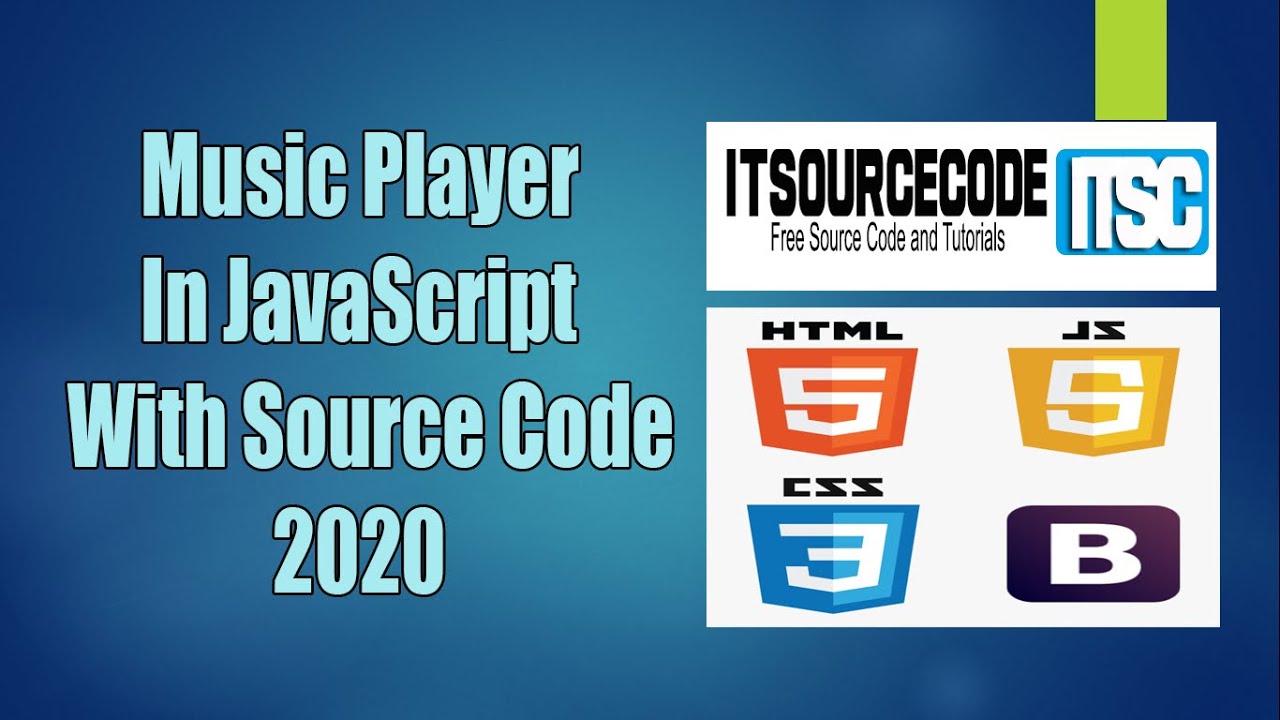 'Video thumbnail for Music Player In JavaScript With Source Code Free Download 2020 | JavaScript Project with Source Code'