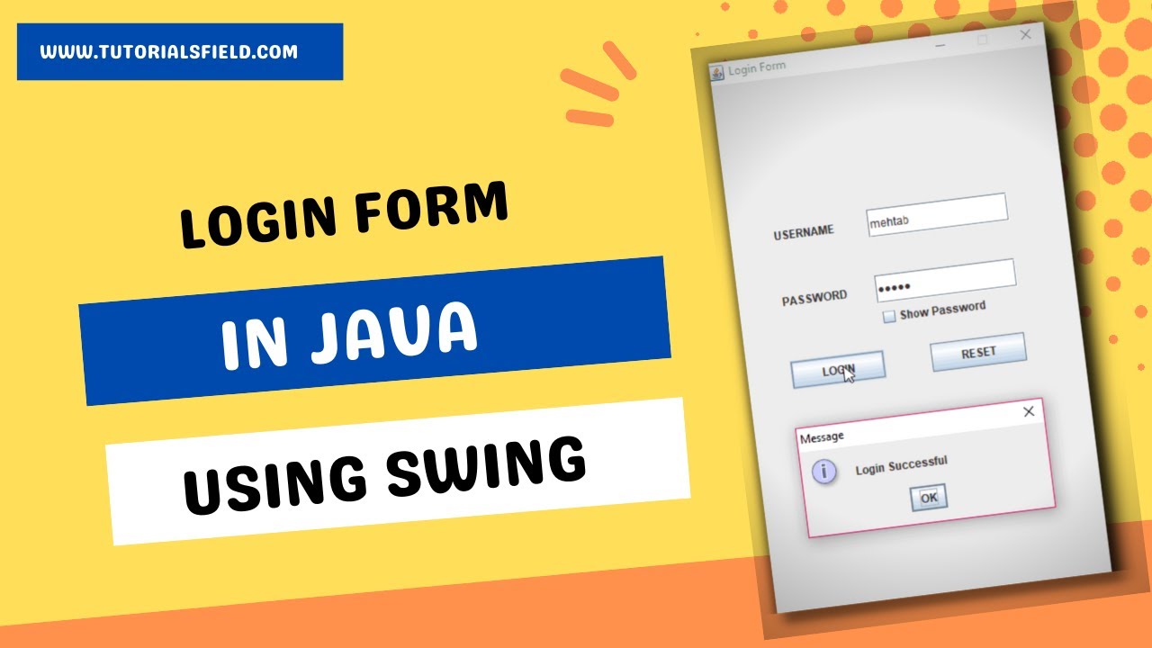 Video thumbnail for Login Form in Java Swing | Source Code | GUI Login Form