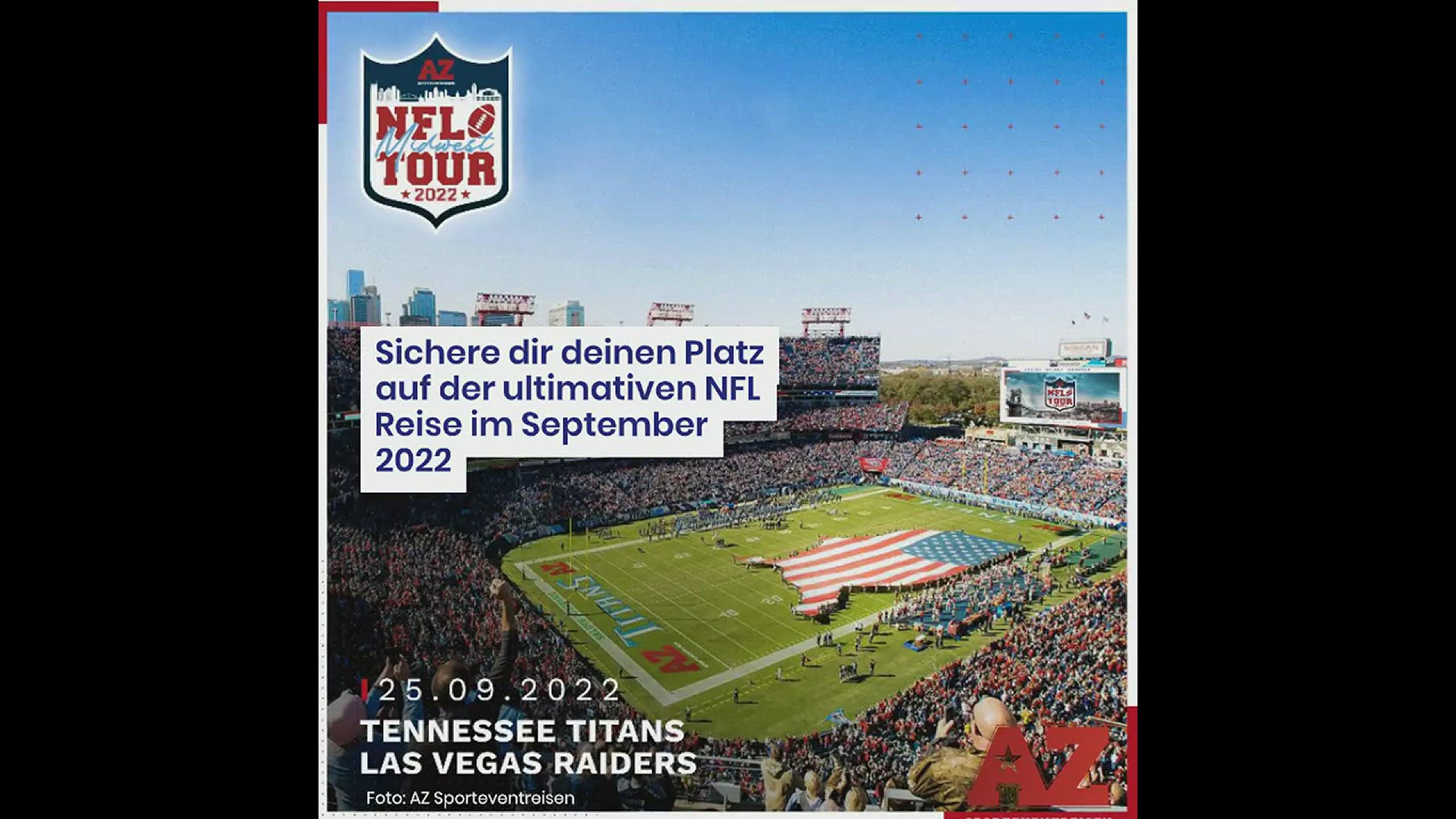 'Video thumbnail for Sichere dir deinen Platz auf der ultimativen NFL Reise im September 2022'