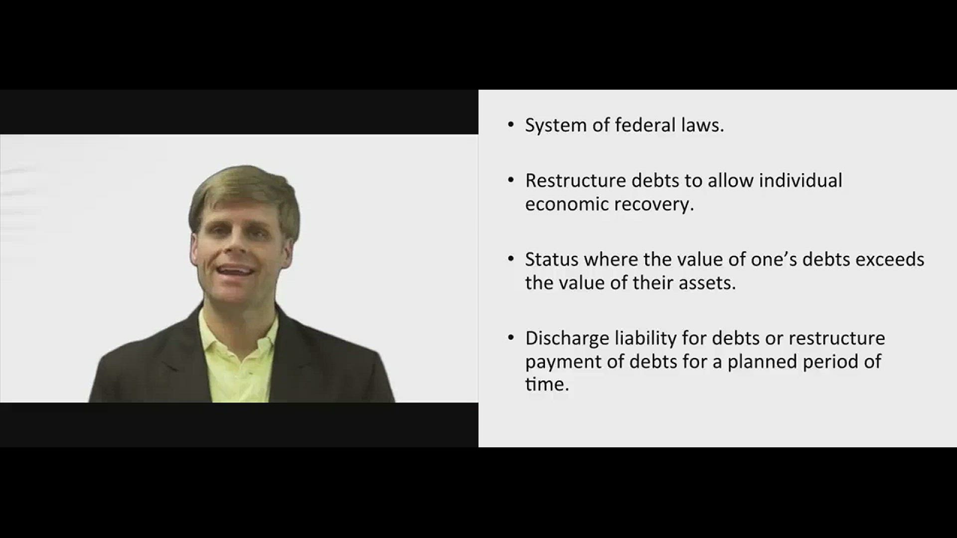 'Video thumbnail for What is Bankruptcy?'