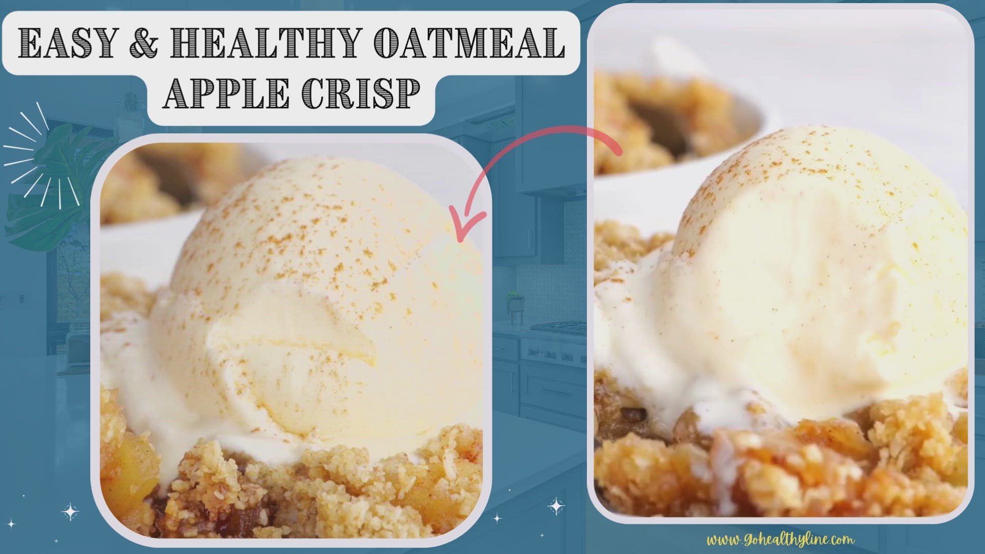 Video thumbnail for Easy _ Healthy Oatmeal Apple Crisp