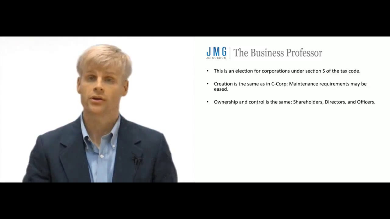 'Video thumbnail for S Corporation Explained'