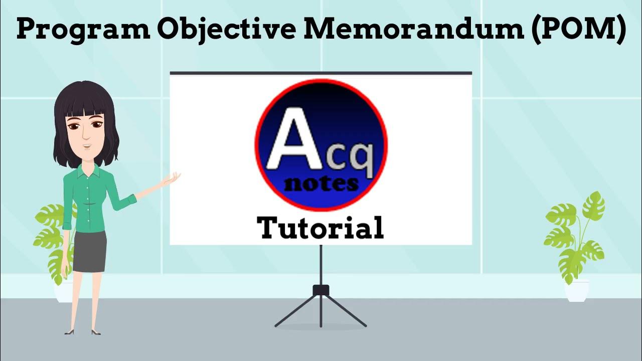 'Video thumbnail for Program Objective Memorandum (POM) Tutorial'