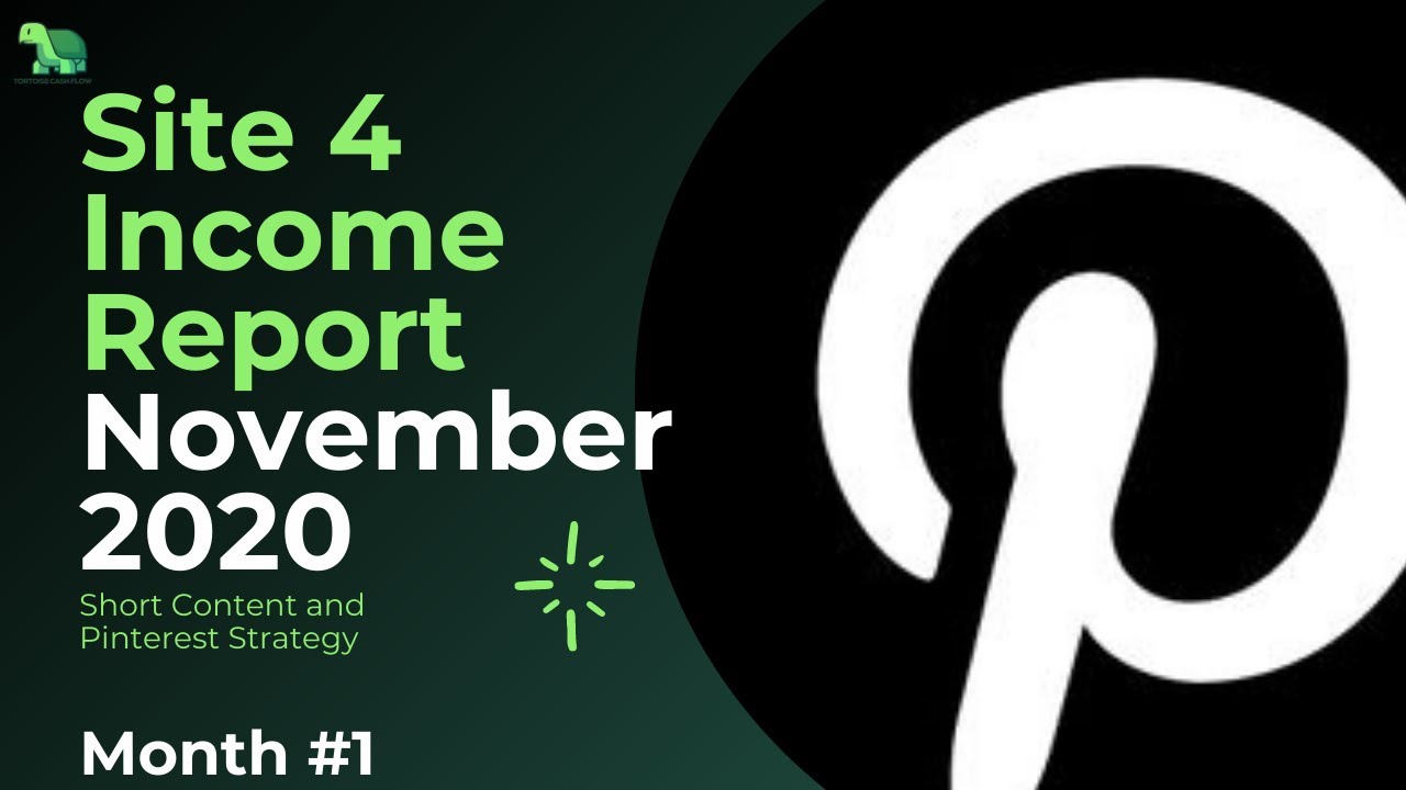 Video thumbnail for Site 4 LFL November 2020 Income Report Using Pinterest and Short Content (MIGA)