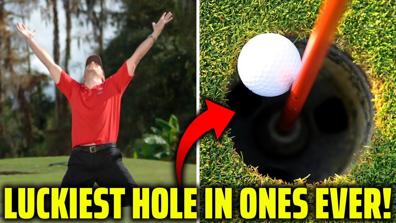 'Video thumbnail for 10 of the LUCKIEST Hole in Ones EVER!'
