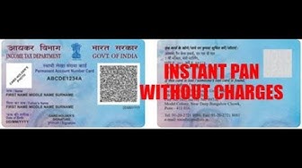 Video thumbnail for INSTANT PAN CARD / PAN NUMBER WITHOUT ANY CHARGES