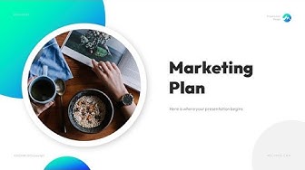 'Video thumbnail for Restaurant Marketing Plan PowerPoint Presentation Template light'