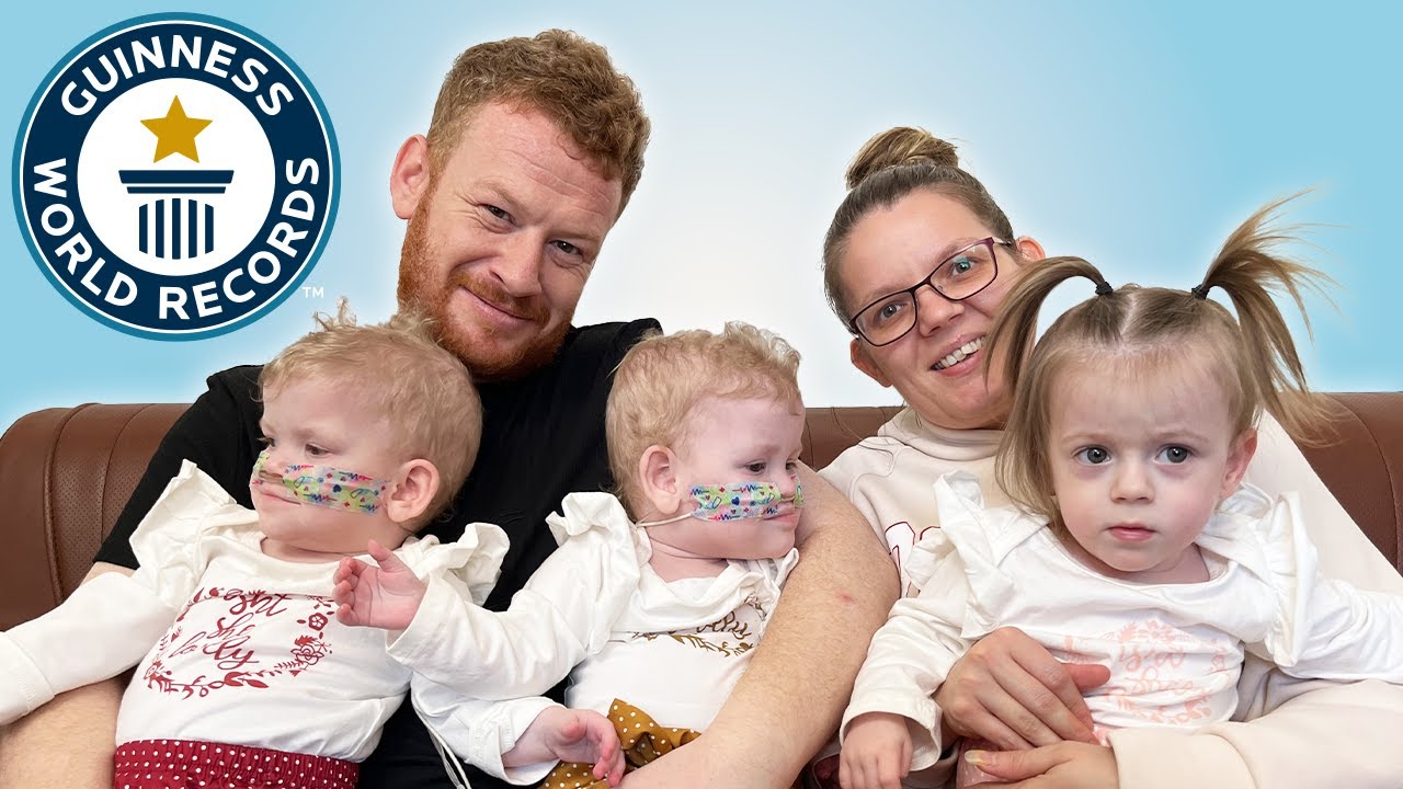 'Video thumbnail for Inspirational story of the world's most premature triplets '