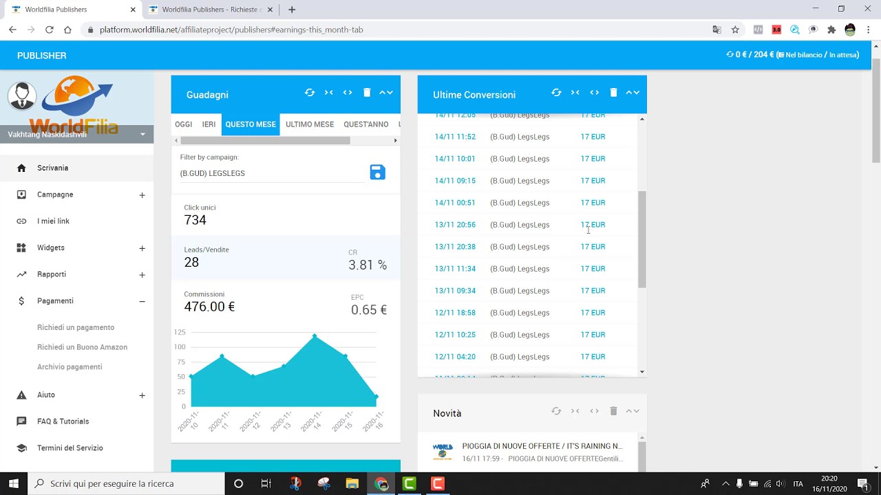 Video thumbnail for WorldFilia 476.00 € in 4 Giorni