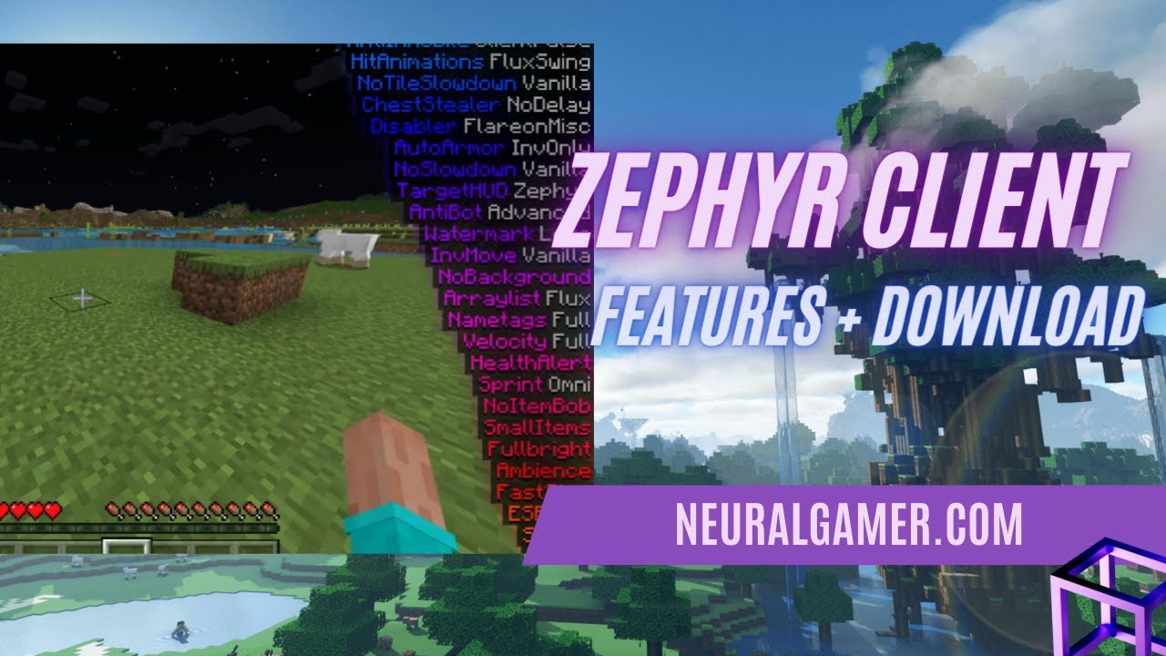 'Video thumbnail for How to Download and Install ZEPHYR Hacked Client! For Minecraft Bedrock Edition - NeuralGamer'