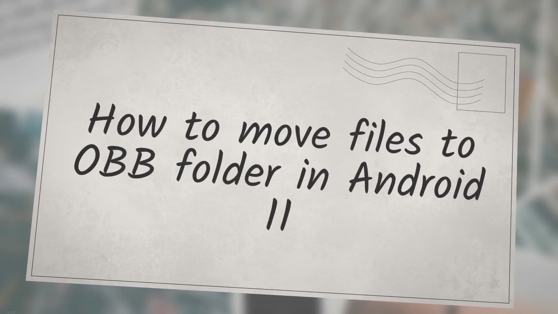 Video thumbnail for How To Move Files To OBB Folder In Android 11